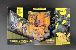 Pokémon Pikachu & Zekrom GX Premium-Collection! Neu!