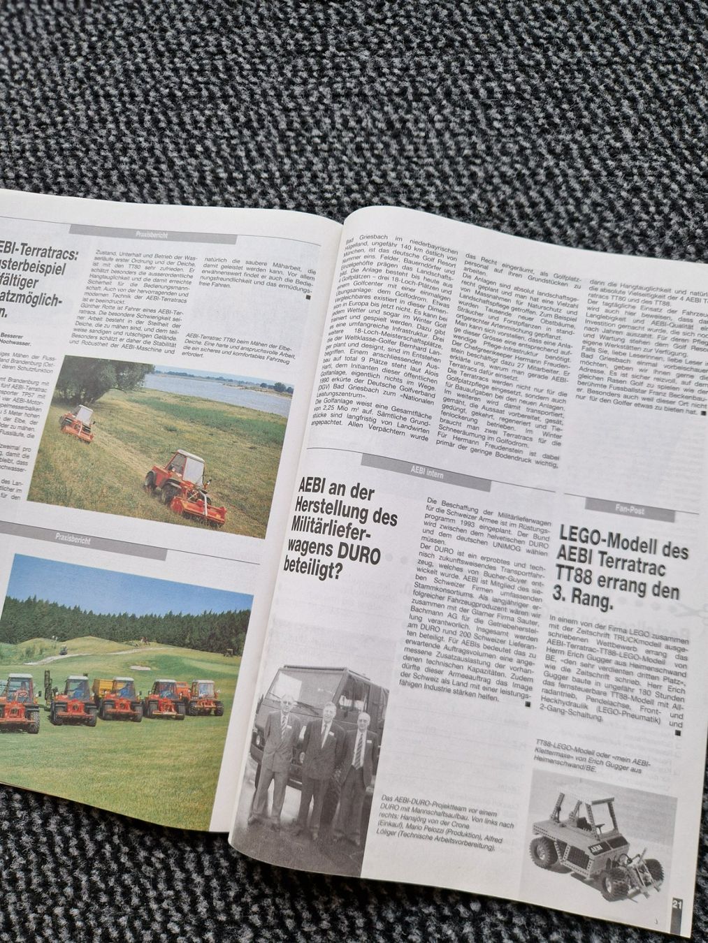 Aebi Trattori: Original Aebi Post Nr. 46 / Januar 1993 – Usato da Dürnten venduto da Bachtel84 5