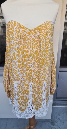 Robe d'été imprimé avec manches et bustier intégré taille XS