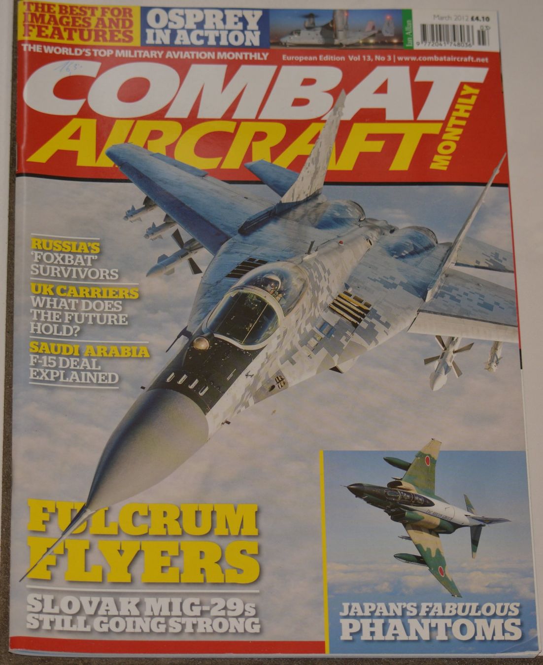 Revues & Magazines: Combat Aircraft 2012-03 – D'occasion à Basel par Dogana