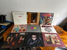 Vinyl LP Sammlung — Status Quo, Saxon, Bob Dylan, Yes u.a.
