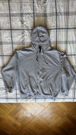 Sweat à capuche H&M gris zippé taille L bon état
