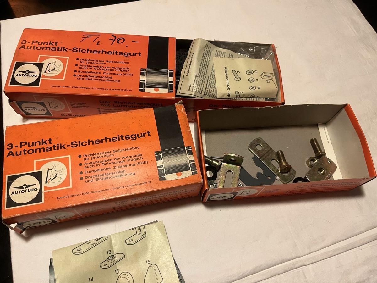 Tutti i ricambio: Nachrüst Sicherheitsgurt für Oldtimer – Nuovo (secondo la descrizione) da bretzwil venduto da nightflasher 7