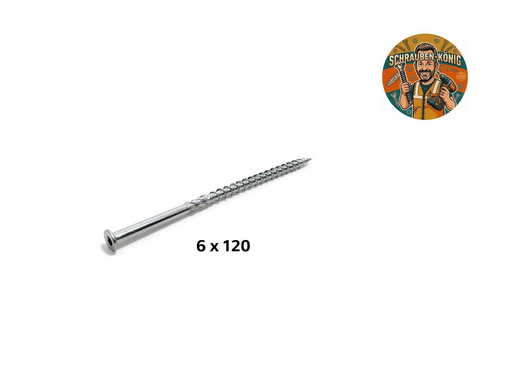 Ferramenta: Spanplattenschrauben SET Torx TX - 4x60, 5x70mm, 6x120 – Nuovo e nell'imballaggio originale da Wittenbach venduto da schrauben-koenig 5