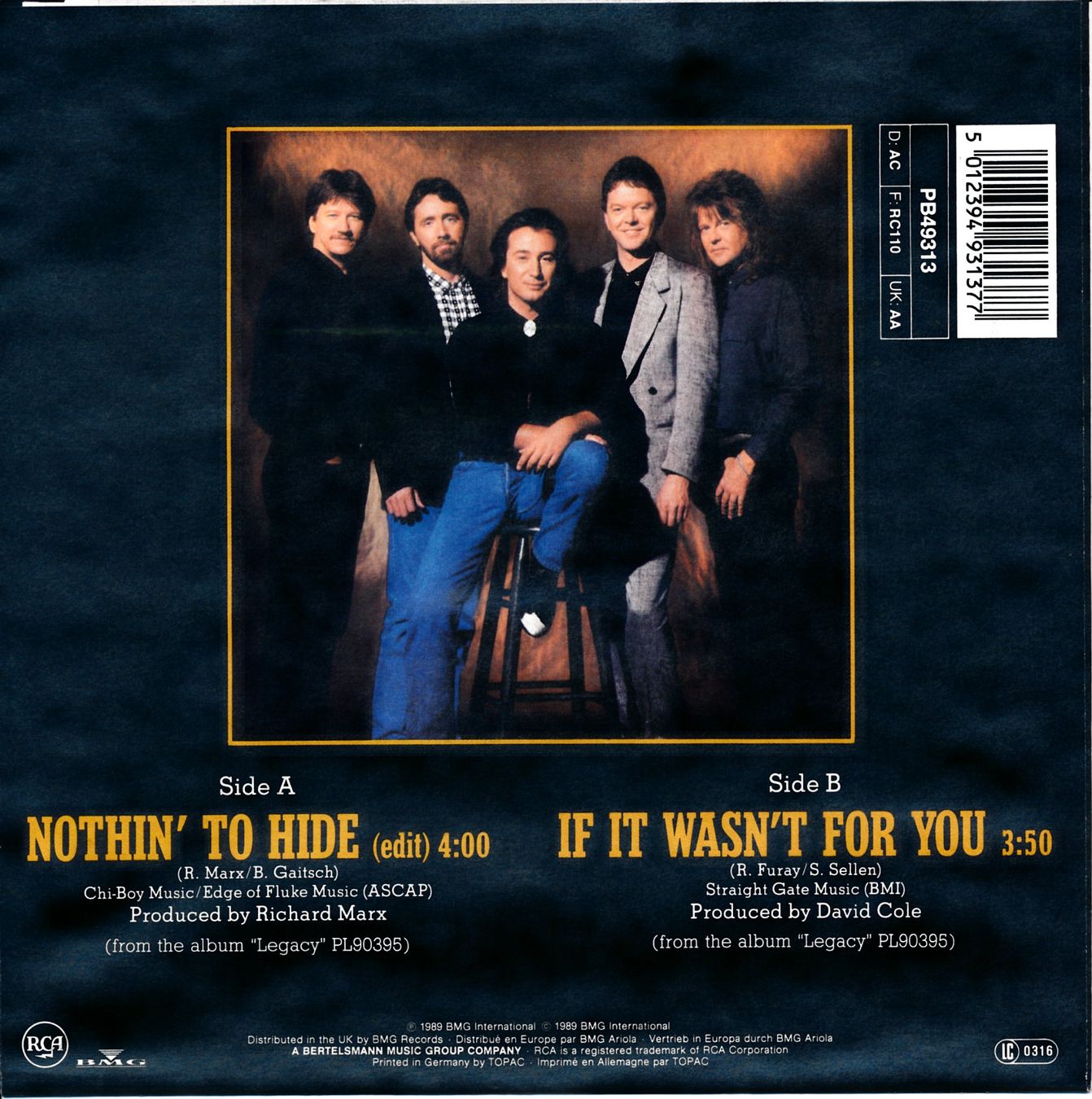 Dischi in vinile: POCO - NOTHIN' TO HIDE (7'' Vinyl Single NM) – Usato da Hedingen venduto da Studers 1