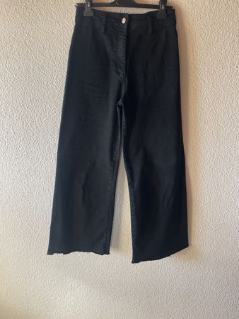 Schwarze Stretch-Jeans mit High Waist – Gr. 36