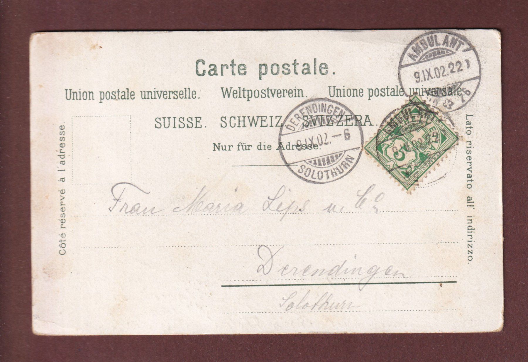 Cartes postales: Gruss aus RAPPERSWIL - 1902 // Eckbug // – D'occasion à Pully par nicecards-shop 1