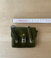 Vintage Miniatur Puppen-Schulthek, Leder,