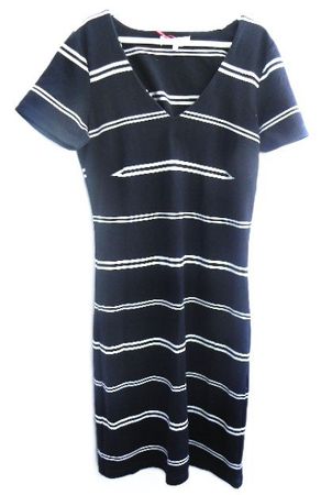Gr. 34 36 SOYACONCEPT Ringelkleid blauschwarz Visko sMasse