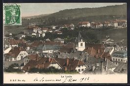 Le Locle, Totalansicht mit Turm aus der 