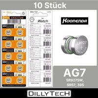 Koonenda AG7, LR57, 395 Knopfzellenbatterie - 30 Stk.