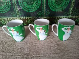 3 Persil Sammeltassen aus Porzellan neuwertiger Zustand
