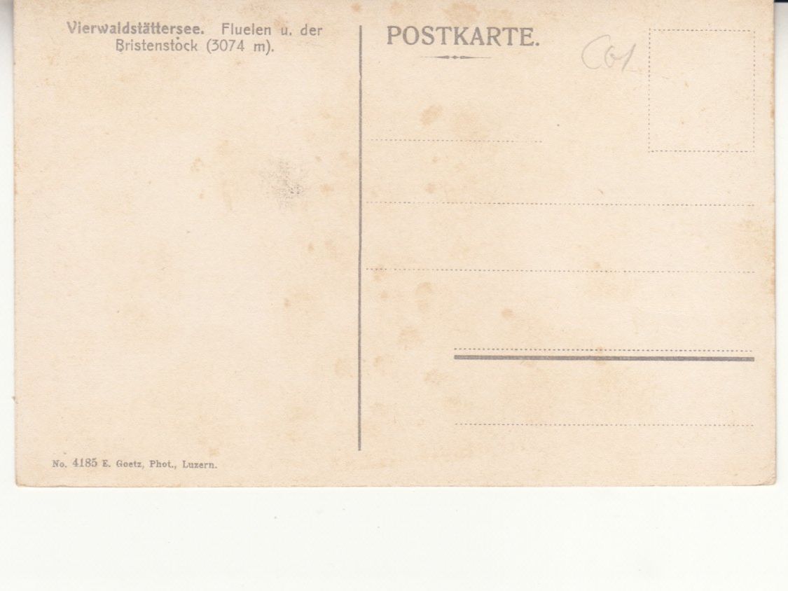 Cartoline postali: Flüelen ca. 1910 – Usato da Bürglen TG venduto da StampGraf 1