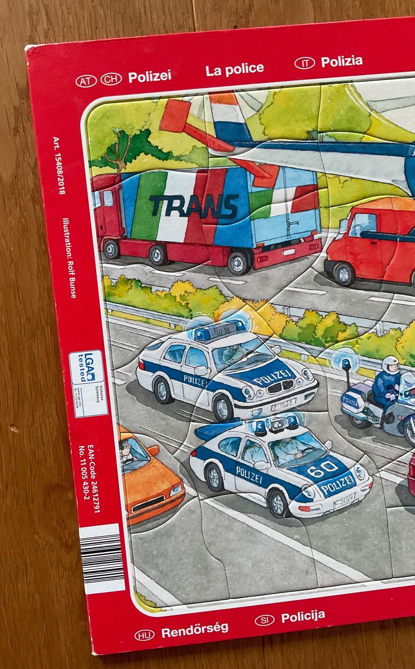Puzzle: 2  Puzzle, 3+, Feuerwehr/Polizei – Usato da Niederteufen venduto da sicmu 1