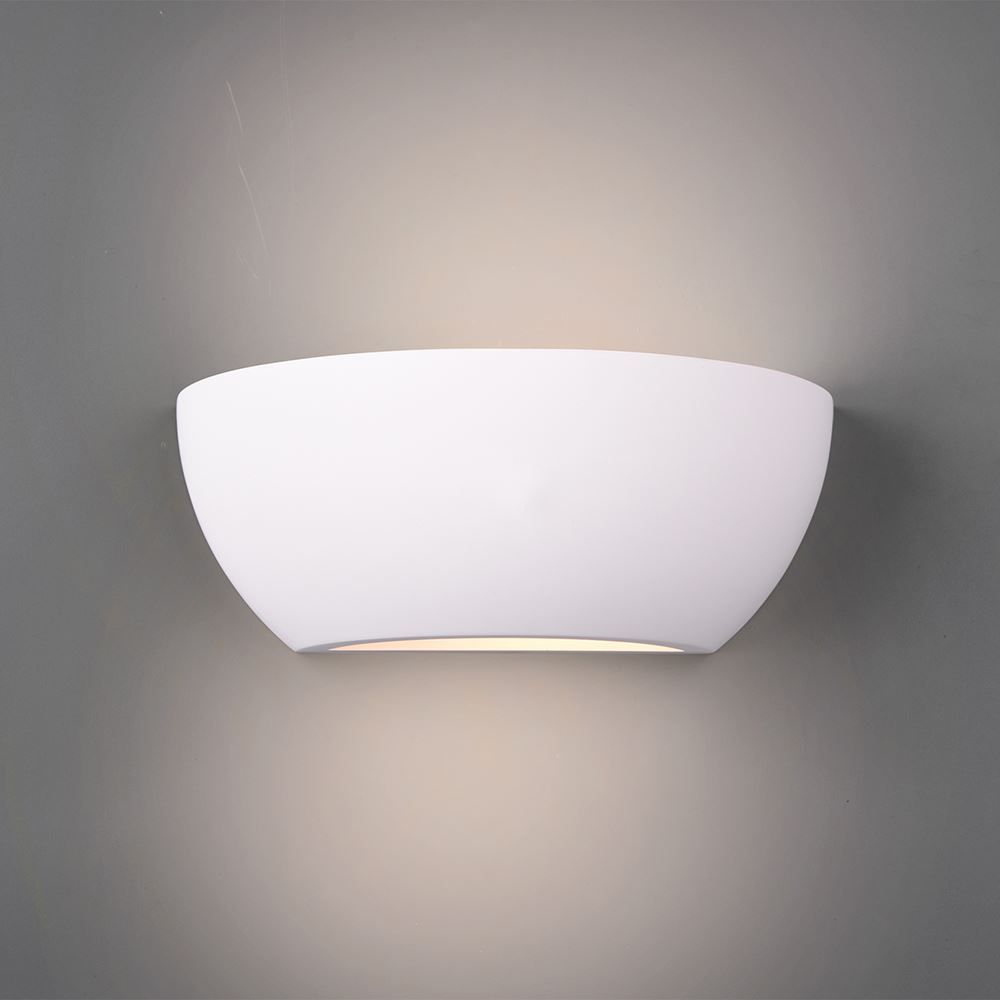 Lampade: Wandleuchte, Weiss, 25 cm x 9 cm, Gips – Nuovo (secondo la descrizione) da Kreuzlingen venduto da Smart-Light