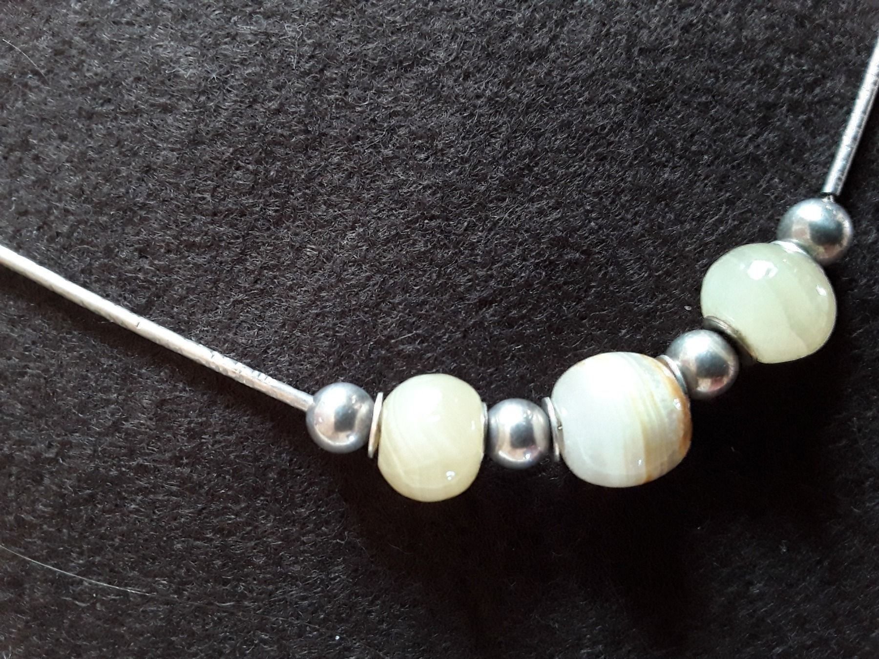 Ketten: Halskette, Sterling Silber/Glas Handmade – Gebraucht aus Zürich von sanwit 4