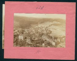 Fotografie Karlsbad, Panorama von Westen