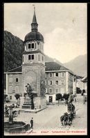 AK Altdorf /UR, Telldenkmal mit Klausenpost