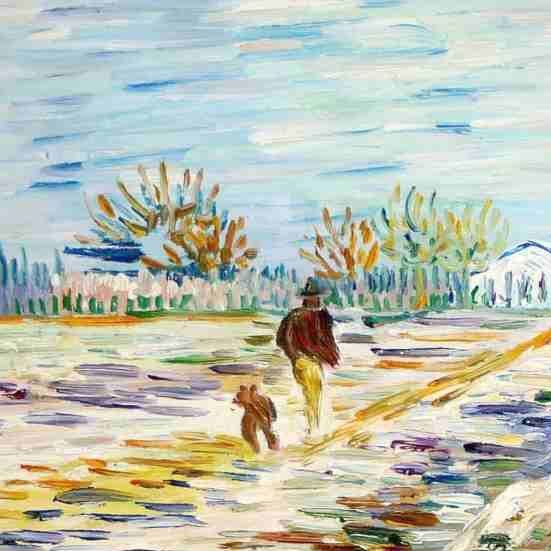 Riproduzioni & Creazioni: Van Gogh - Landschaft mit Schnee – Nuovo (secondo la descrizione) da Larnaca venduto da KunstDepot24 1