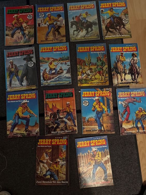 14 Comic Jerry Spring Konvolut Western Cowboy Abenteuer 👍📚 (Gebraucht ...