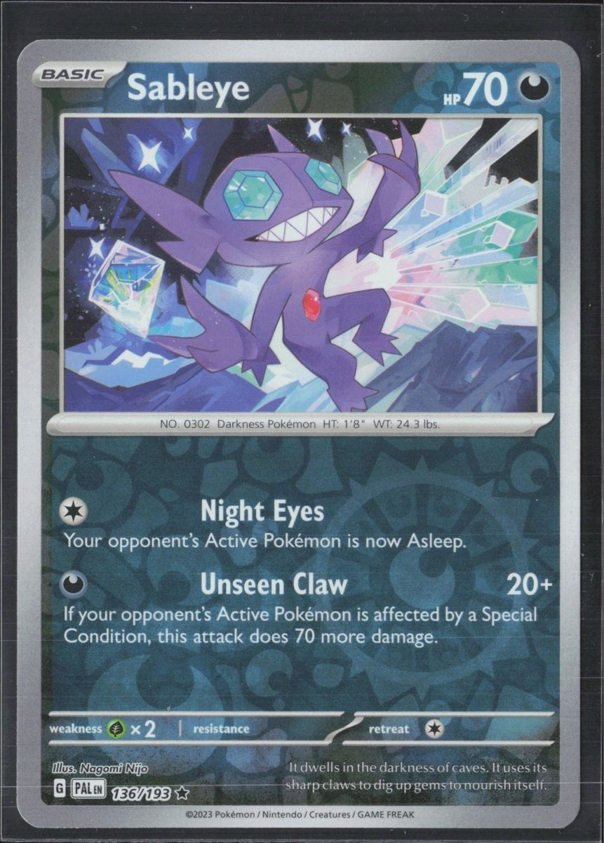 Pokémon Sammelbilder & Trading cards: POKÉMON / Sableye / Paldea Evolved / Reverse 🇺🇸 – Gebraucht aus Herzogenbuchsee von TCG-High-Quality