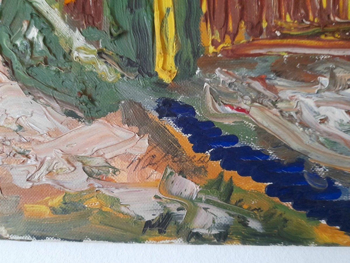 Foto & Immagini: Schönes Bild / Gemälde / Kunst Gemälde Leinwand Bild – Usato da St.Gallen venduto da Seezunge8 1