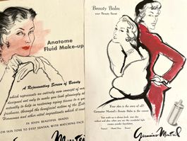 Germaine Monteil - 2 alte Werbungen / Publicités 1949/51