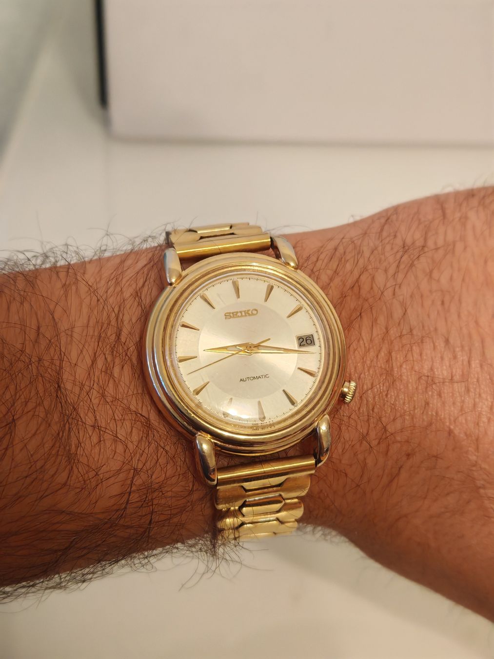 Seiko Uhren: SEIKO AUTOMATIC 7002-8010 mit Datum TOP ZUSTAND – Gebraucht aus Lenzburg von rao_n5pj