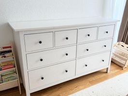 Kommode, weiss, 8 Schubladen, 160x96cm