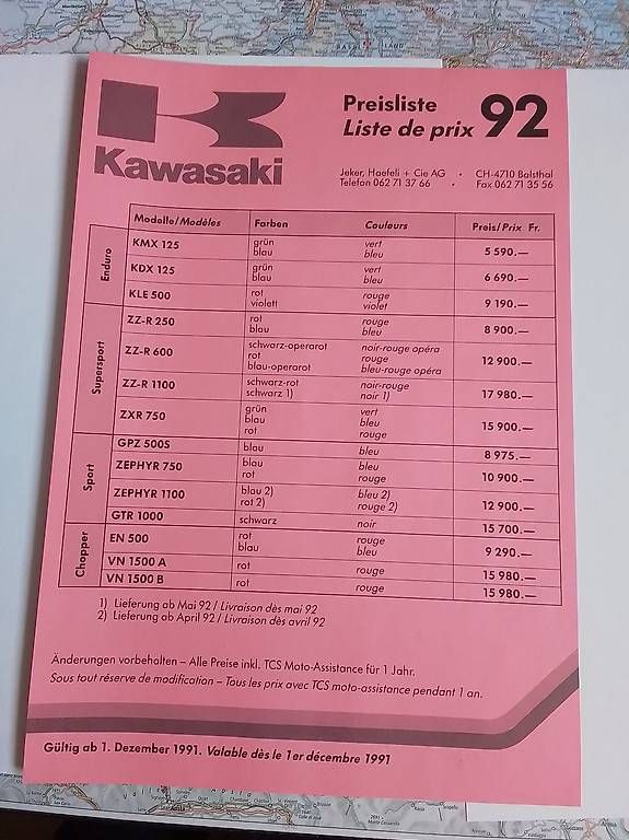 Libri: Kawasaki Modelle 1992  – Usato da Marly venduto da LesmoGS 1