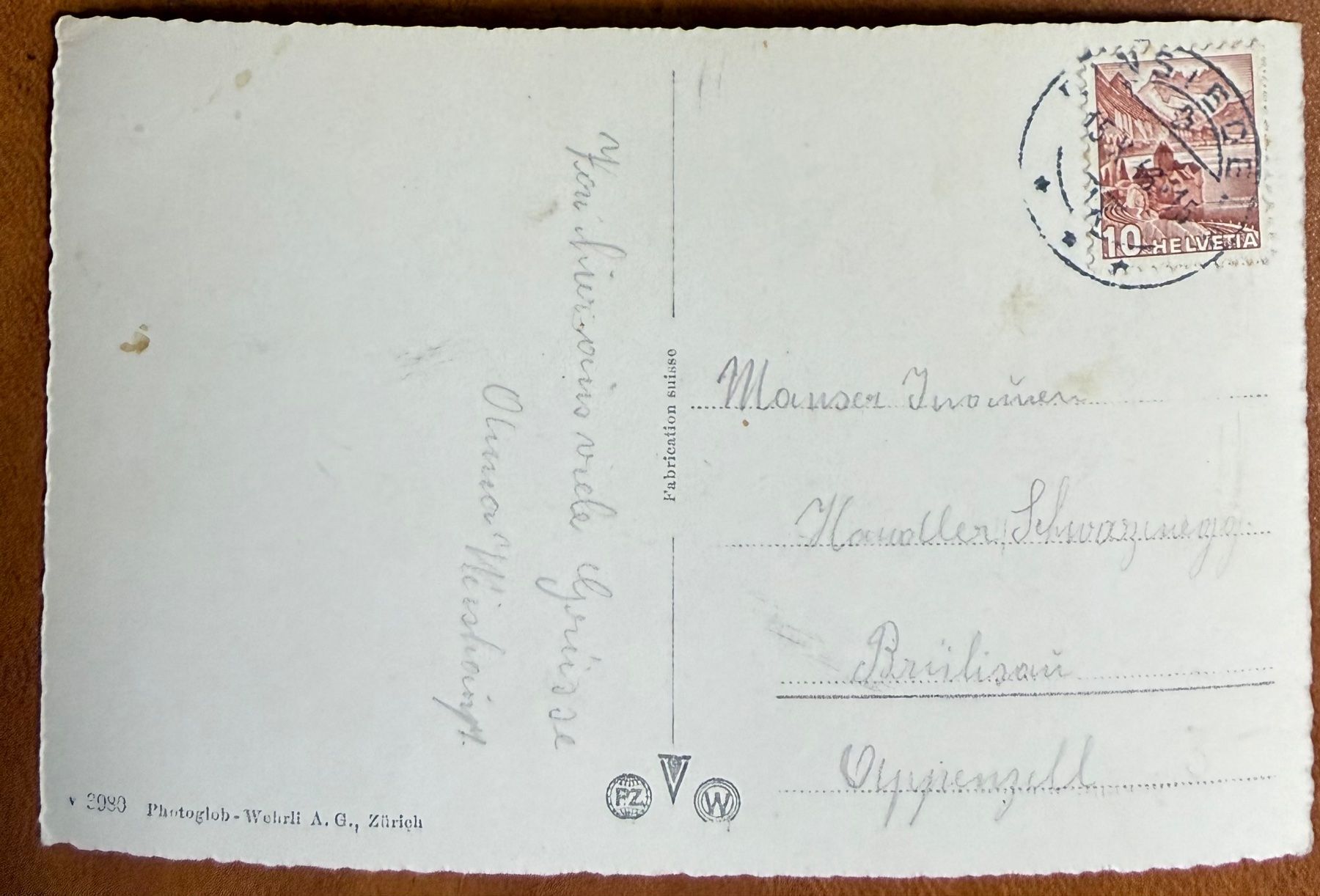 Ansichtskarten: Einsiedeln - Kloster 1946 – Gebraucht aus Lutry von Ediego 1
