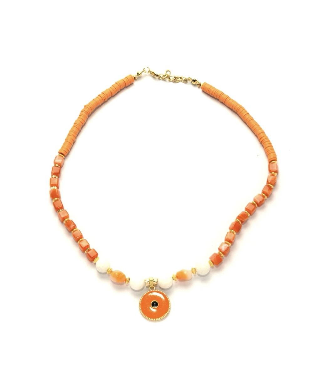 Catenine: Orange color Necklace – Nuovo e nell'imballaggio originale da Adliswil venduto da sed_tn96 3