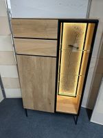 Highboard TERRAFINE Asteiche massiv Bianco 84.1 x 146.8 cm