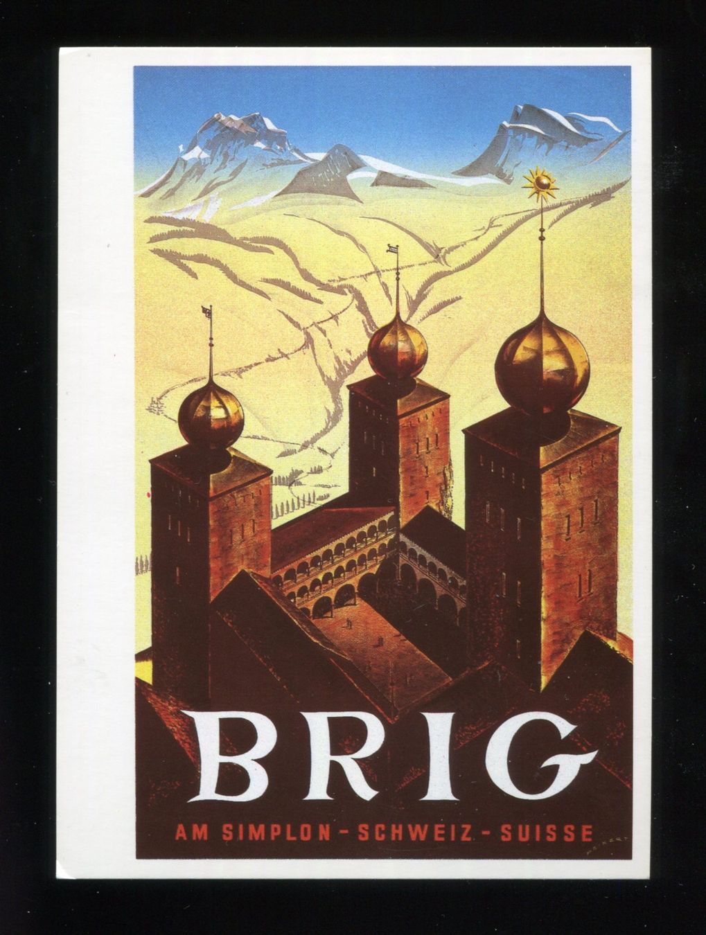 Cartes postales: Brig, Künstlerkarte – D'occasion à Aarau par Elmaar41