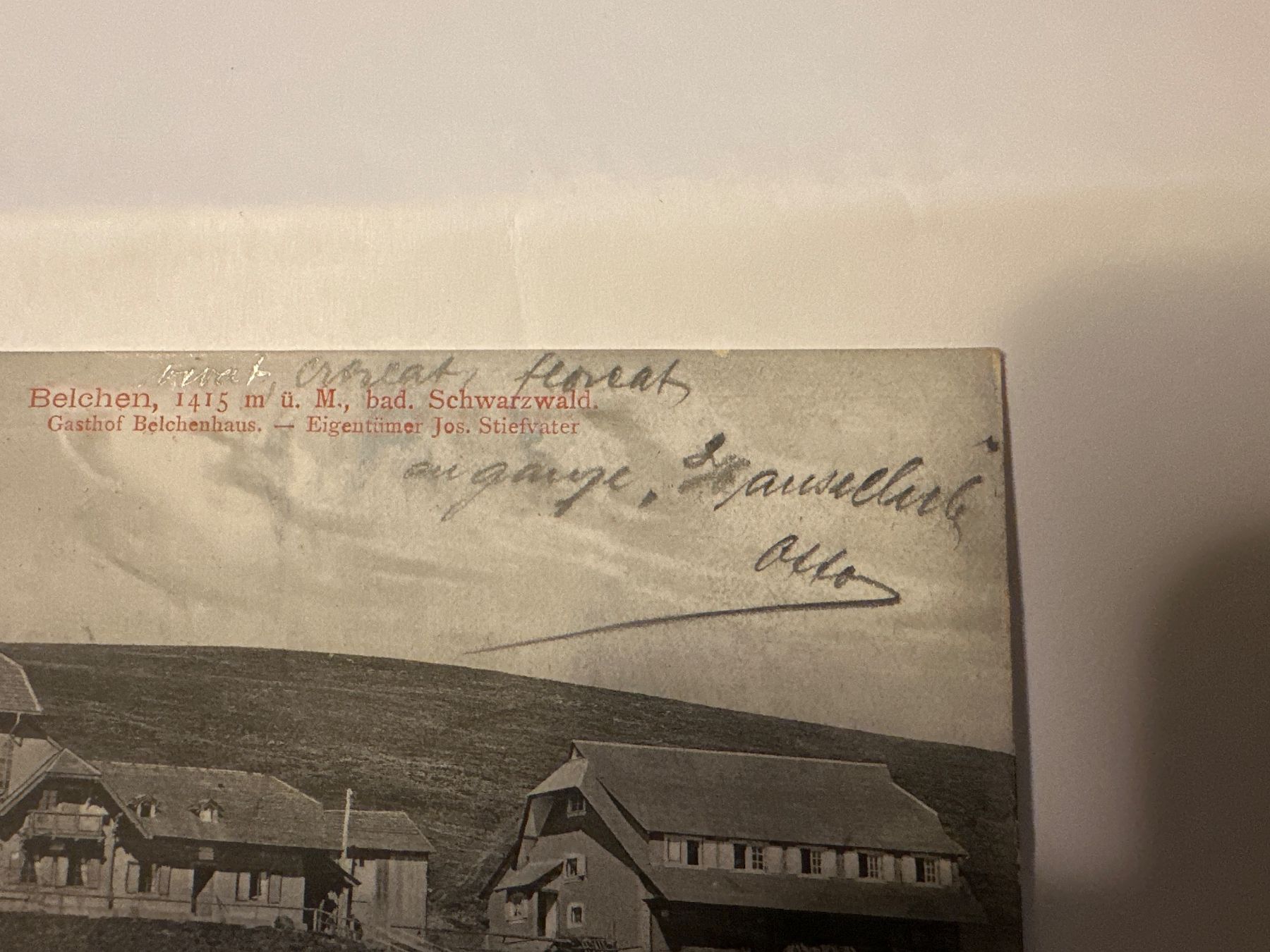 Ansichtskarten: Alte Ansichtskarte Belchen Schwarzwald, ca. 1930 selte – Gebraucht aus Frauenfeld von aluma14 2
