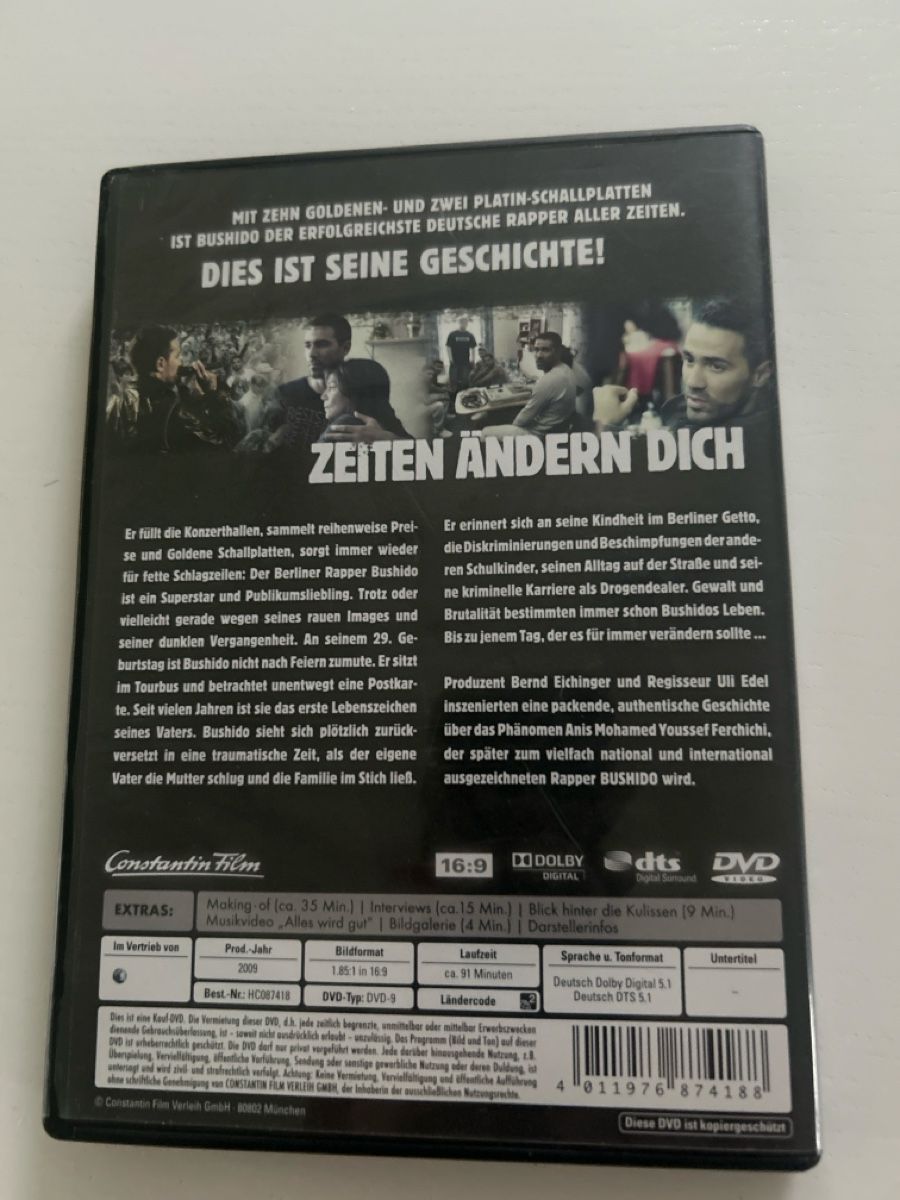 Tutti i DVDs: Zeiten ändern dich DVD - Bushido – Usato da Worben venduto da AlliaB 1