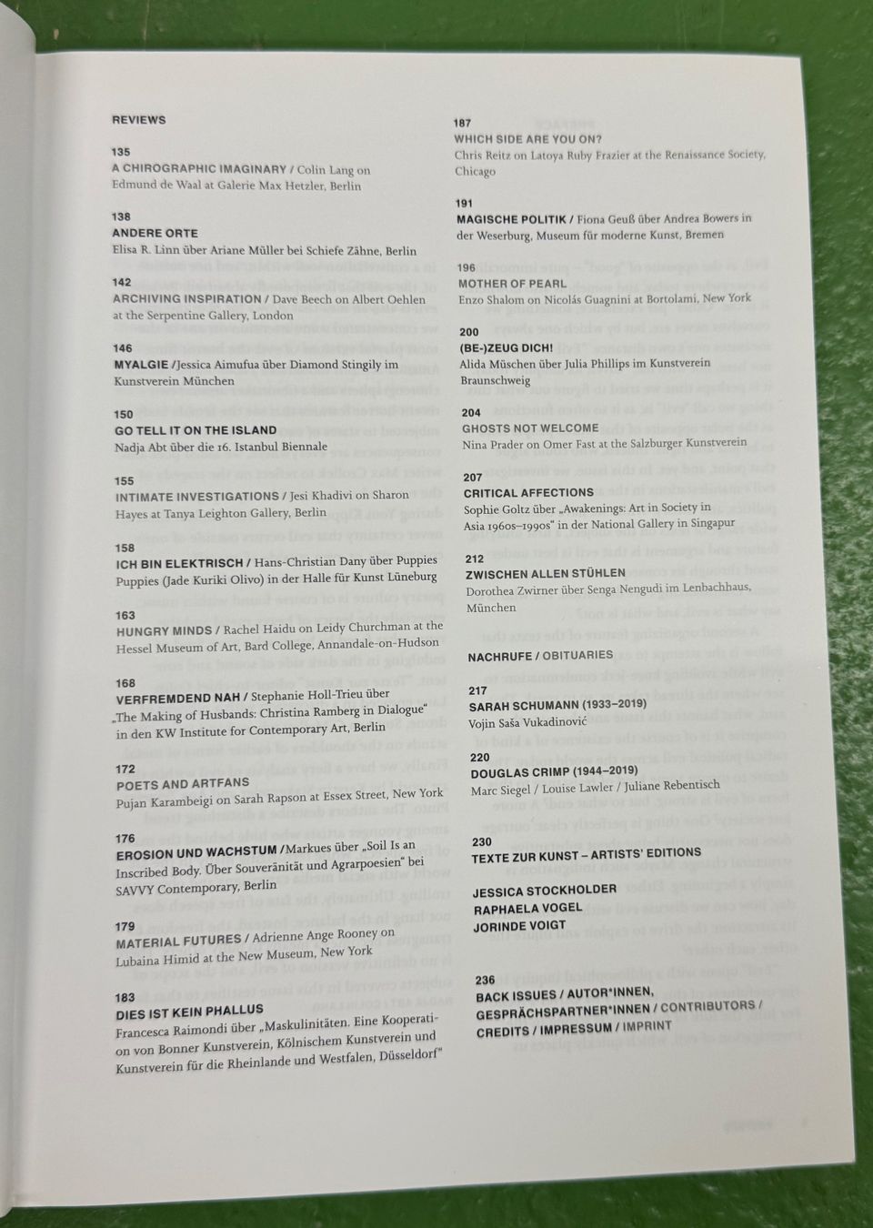 Riviste & Magazine: Texte zur Kunst 116 / Dezember 2019: Evil – Usato da Basel venduto da Ostschweiz06 2