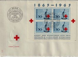 1963 Block Rotes Kreuz FDC