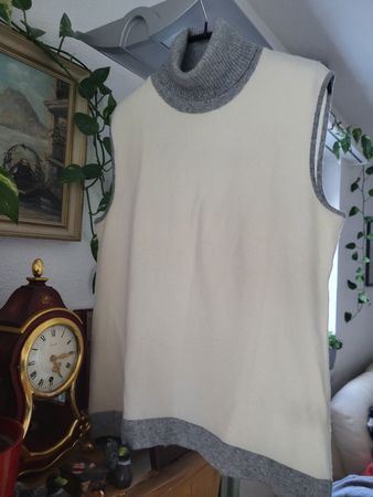 Ärmelloser Rollkragenpulli, Winterweste, Grösse M