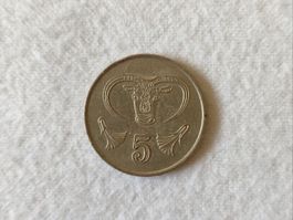 Moneta di Cipro 5 Cent,1987. Da non perdere! 🪙💰
