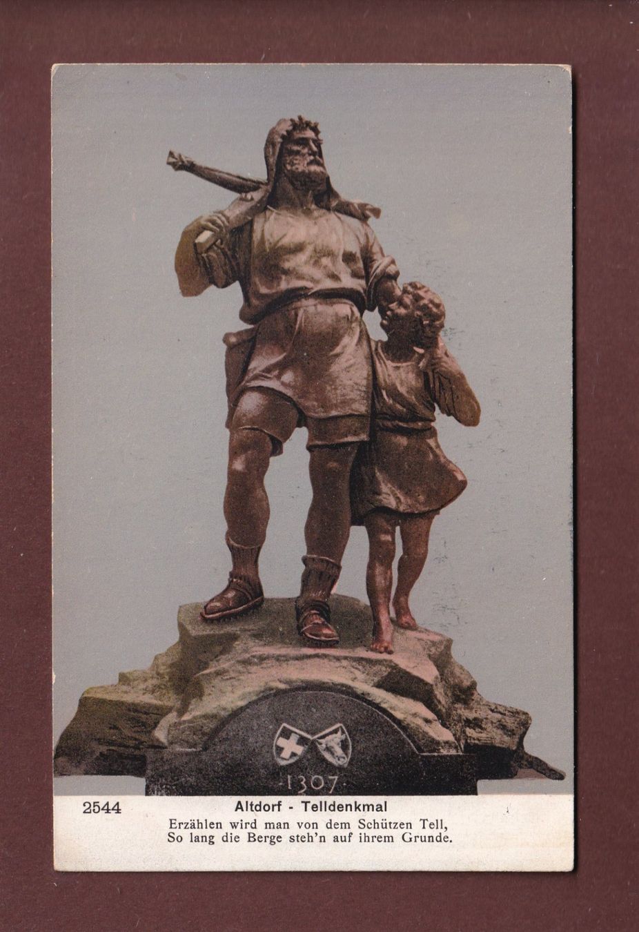 Cartoline postali: ALTDORF - Telldenkmal – Usato da Pully venduto da nicecards