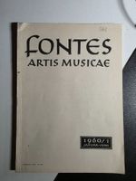 Fontes Artis Musicae - 1960 - Magazin 3 sprachig