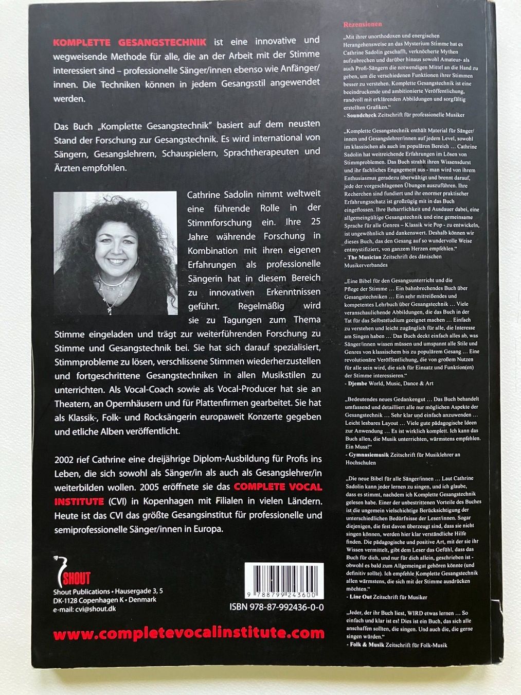 Libri: Vocal Schule Komplette Gesang Technik Catherine Sadolin – Usato da Aarau venduto da rol_mz8k 5