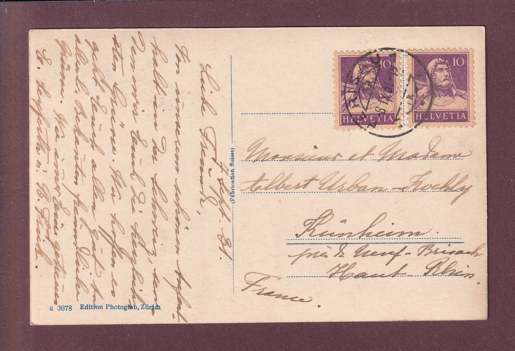 Cartoline postali: WILDKIRCHLEIN - 1931 – Usato da Pully venduto da nicecards 1