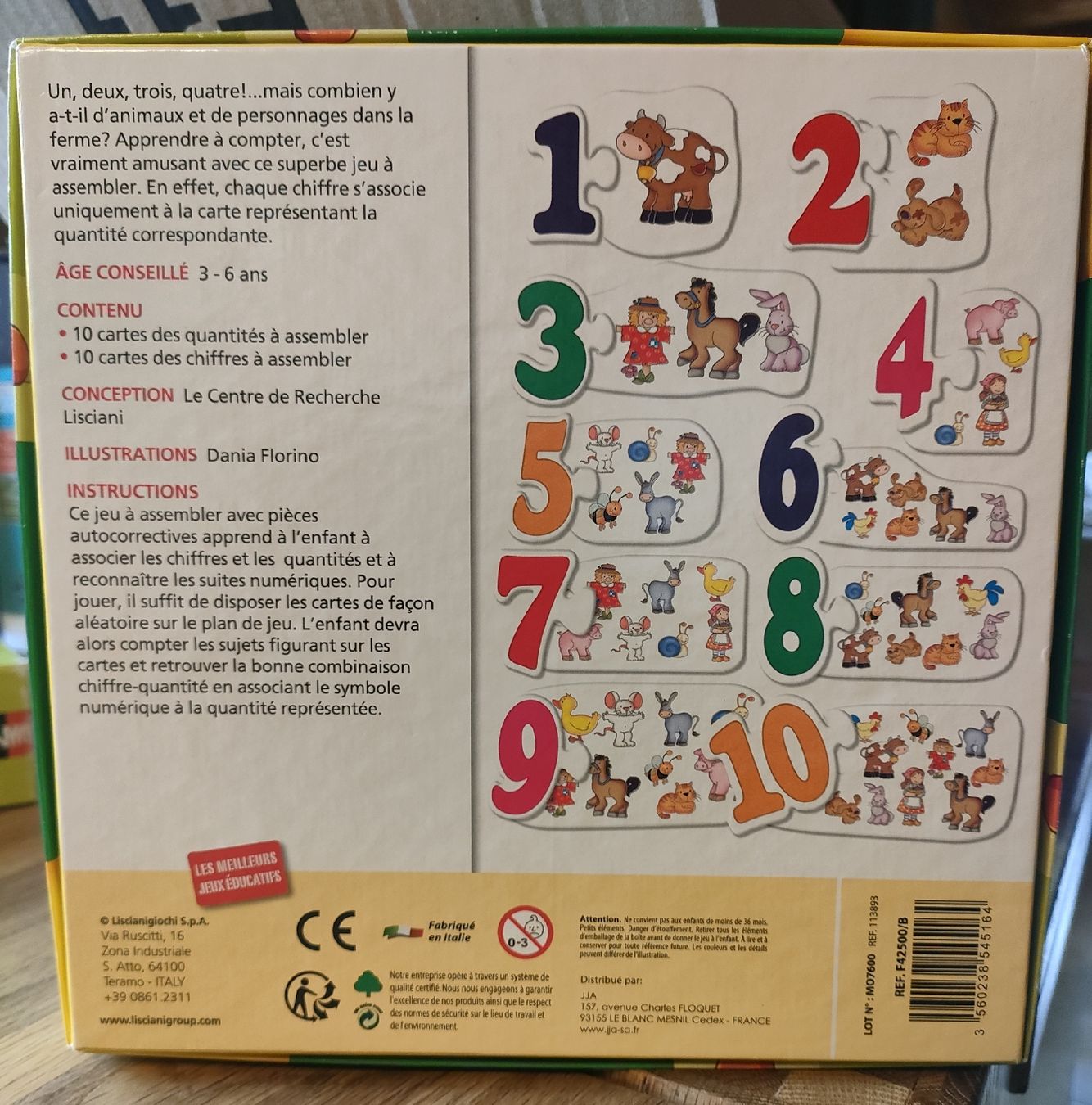 Puzzle: Puzzle Les Chiffres Rigolos - Lisciani - 3 à 6 ans – Usato da Charmey (Gruyère) venduto da jen_bcw5 1