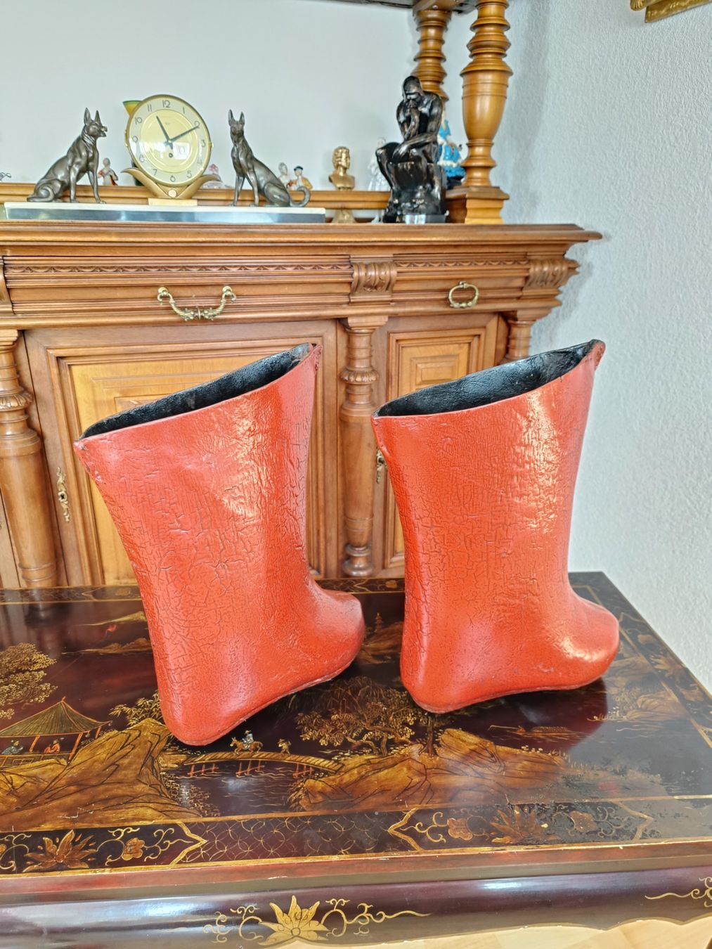 Alle Dekorationen: Chinesische Lackleder-Reisstiefel – Gebraucht aus Steffisburg von ZeitReise_ 3