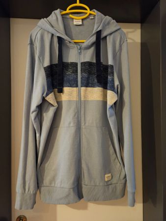 Neu: Jack&Jones Kapuzen-Sweatjacke - blau - Gr.XL