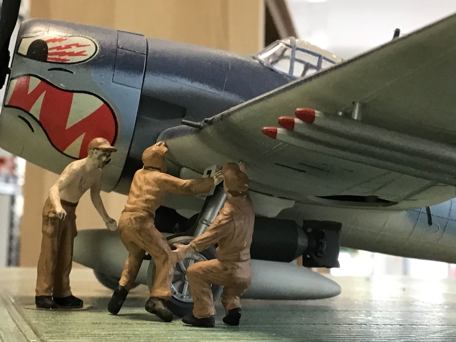 Kit di modellismo & Modellini statici: F4F Wildcat Modellbausatz, gebaut 1:48 – Nuovo (secondo la descrizione) da Männedorf venduto da Modell-Spezialisten 2