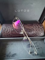 Lotos Massivgoldbrille 18 kt Weissgold