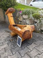 Holzbrunnen Solarbrunnen Zierbrunnen Gartenbrunnen 